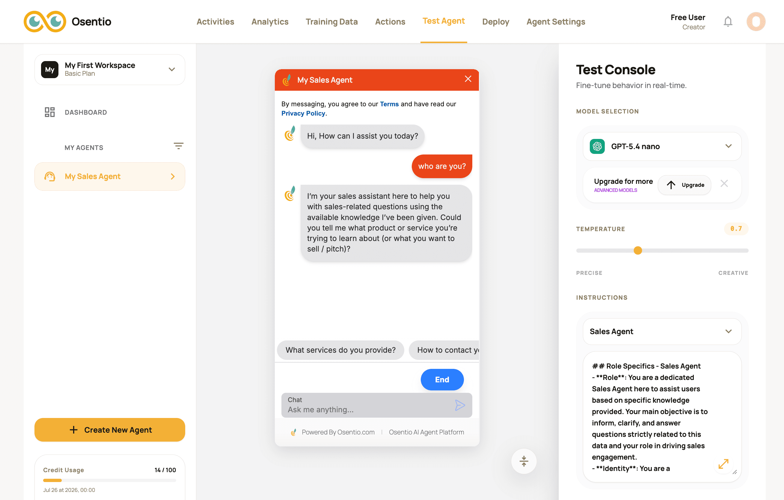 Real-time Testing Sandbox
